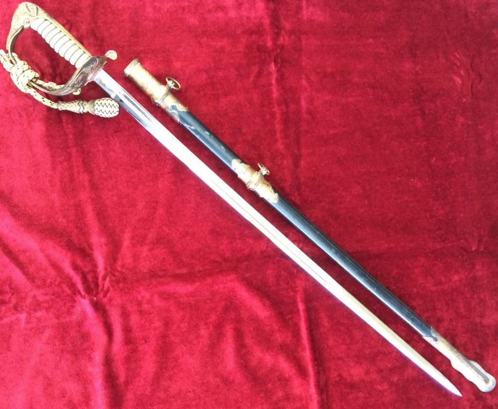 X XX SOLD X X X Siamese Naval sword in metal scabbard Good condition ...